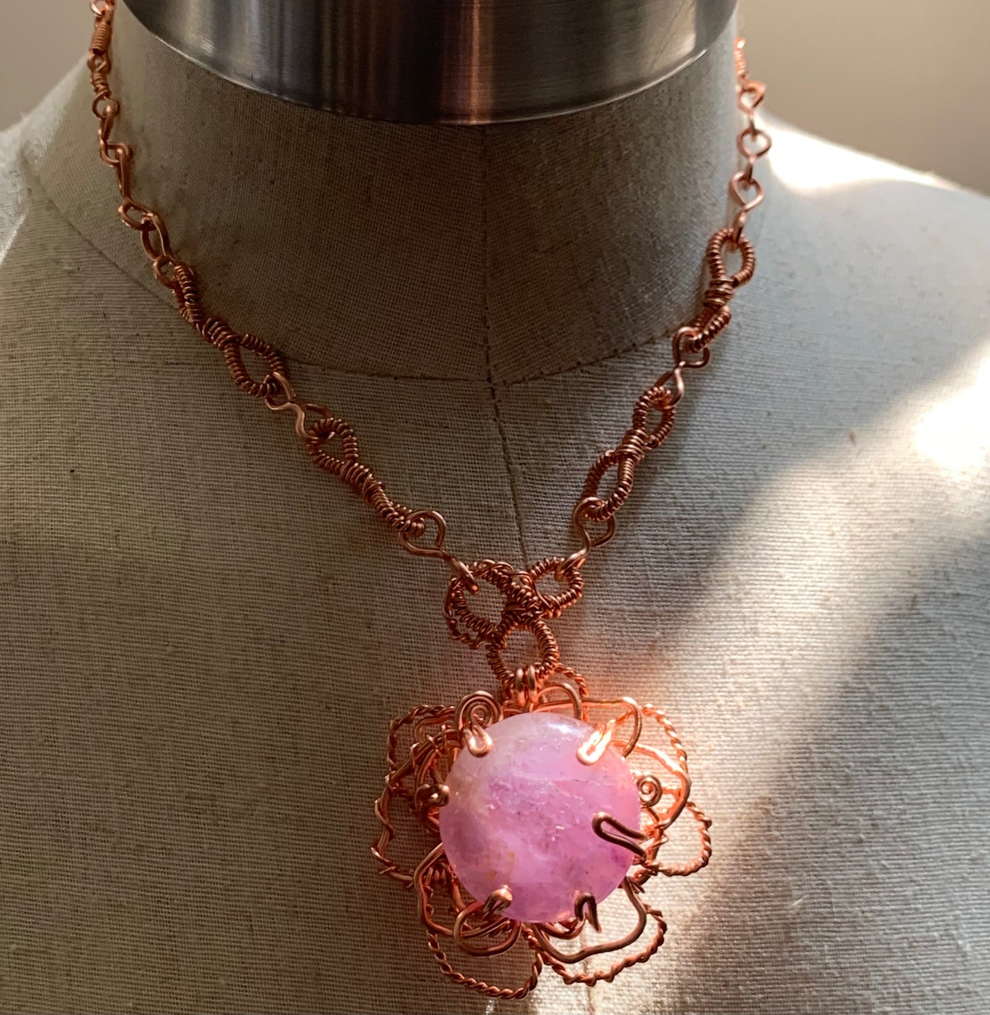 'Purple Carnation' Amethyst Necklace