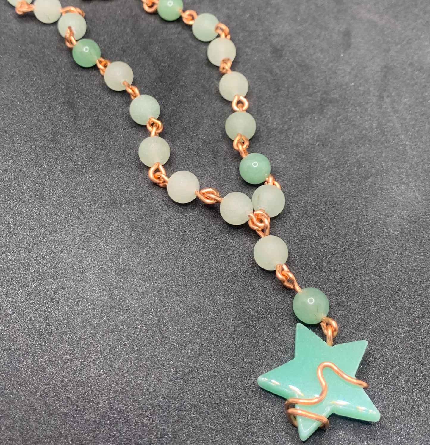 'Star Power' Green Aventurine Necklace