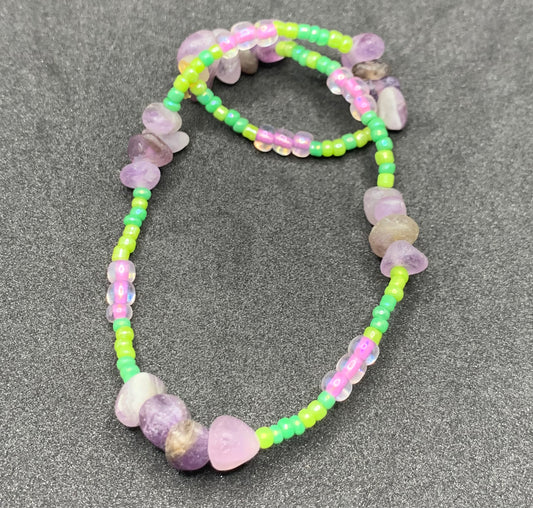 'Equinox' Amethyst Anklet