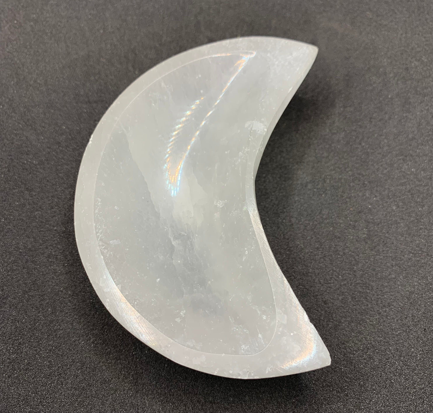 Selenite Moon Bowl