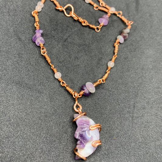 'Lilac Scythe' Necklace