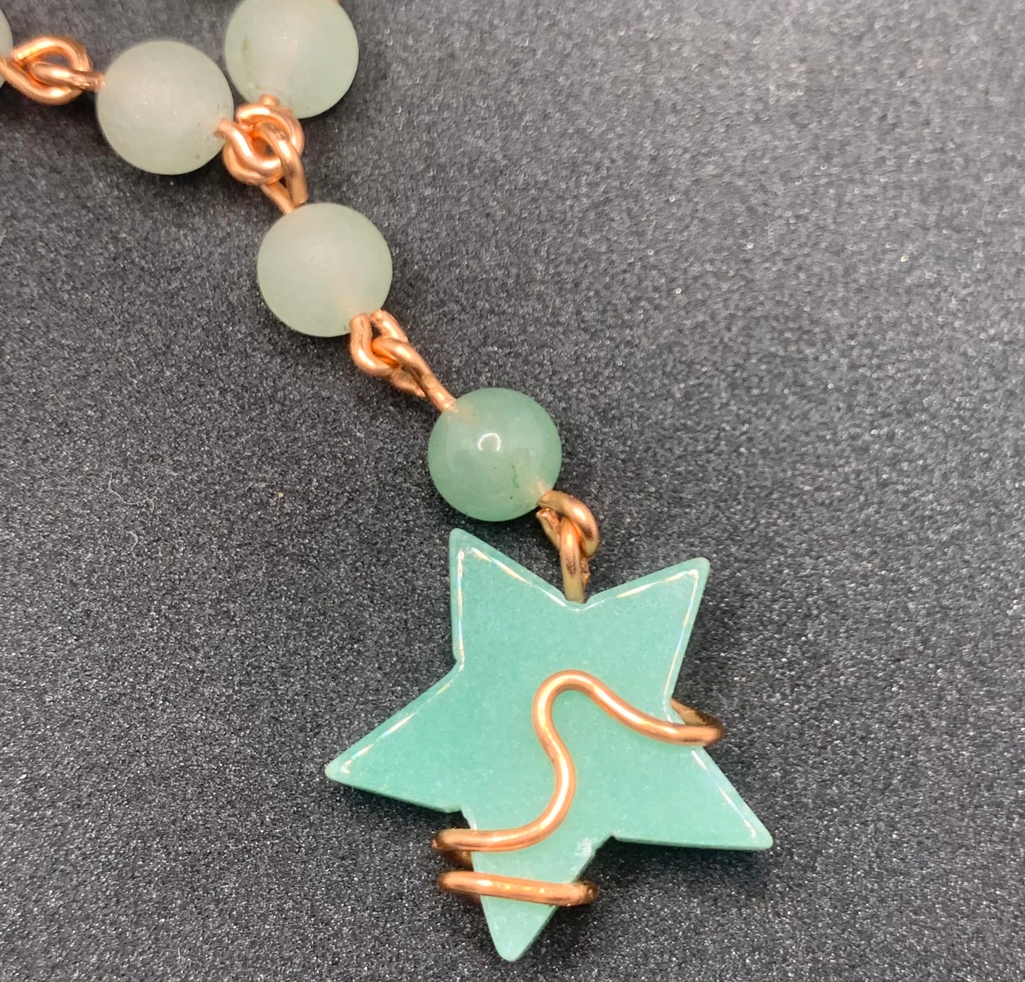 'Star Power' Green Aventurine Necklace