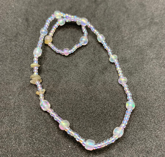 'Cool Seltzer' Labradorite Anklet